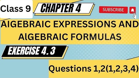 Chapter 4 math Exercise 4.3 Question 1,2|Class 9 math chapter 4 Formula|math solutions by Ruba