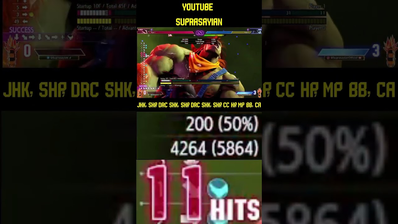 ***Blanka Overdrive Rush Combo 5864 damage*** - 