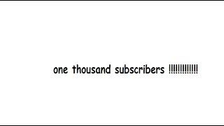1k subscribers video