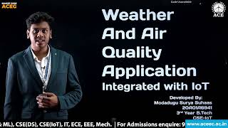 Vihaan Project : Weather And Air Quality Application Integrated with IoT By Surya Suhaas screenshot 2