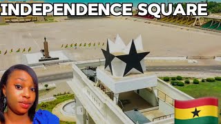 GHANA Independence Square 🇬🇭 Full Tour | Black star Square in Accra Ghana