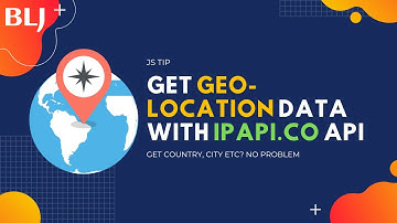 Get geo-location data using API from ipapi.co using JavaScript