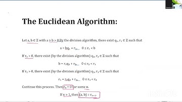 The Euclidean Algorithm || Number Theory