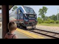 Train tracking 34  visiting an amtrak station