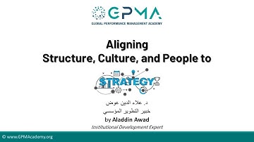 Aligning Structure, Culture, and People to Strategy