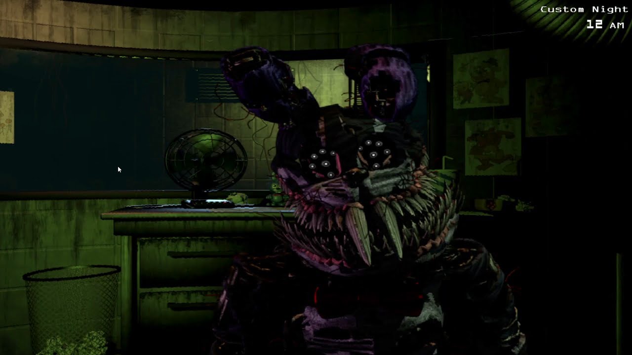 Что, если бы Corrupted Bonnie был Phantom аниматроником? (FNaF 3 Мод)