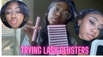 Trying DIY Lash Clusters From Shein💗