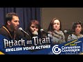 Attack On Titan English Voice Actors (Trina, Lauren, David, Ashly) (Saturday) [SacAnime Winter 2016]