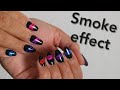 2023 smoke effect nails i tuto effet fum avec la poudre non