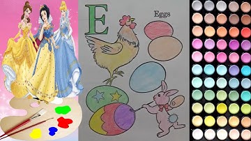 TÔ MÀU BẢNG CHỮ CÁI TIẾNG ANH | "E"