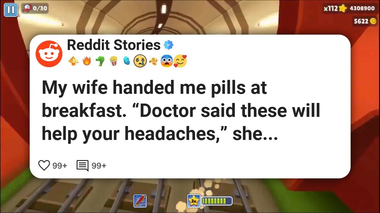 За завтраком жена дала мне таблетки. «Доктор сказал, что они помогут от головной боли», — сказала...