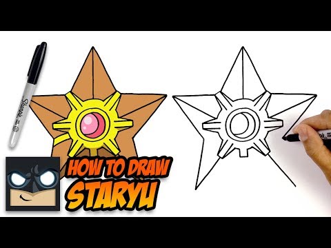 How to Draw Pokemon | Staryu | Easy Tutorial for Beginners