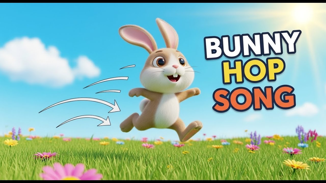 Bunny Hop Song | Fun 3D Dance & Jump Rhyme for Kids | Buzzy Tune’s Time ...