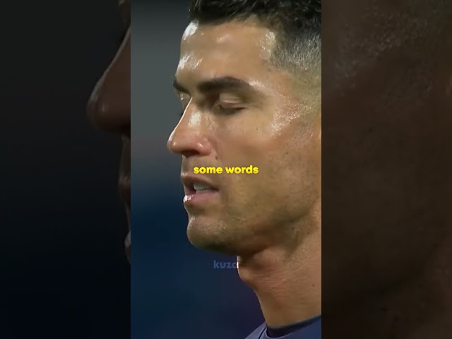 lip reader revealed what Ronaldo says to himself before free kicks 😱😳 class=