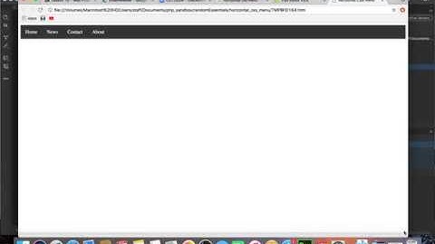 Adobe Dreamweaver Tutorials :: CS125DW :: Horizontal CSS menu