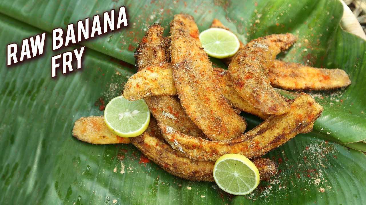 Ethnic Raw Banana Fry  Recipe - How To Make Raw Banana Fry Recipe - Spicy Banana Fry - Varun | Rajshri Food