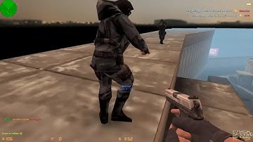 CS 1.6 zombie escape PLASMA gun and BANNED player