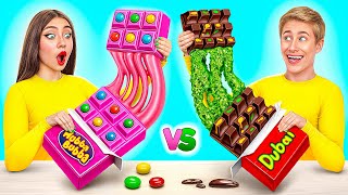 Bubble Gum vs Chocolate Food Challenge | Tasty Kitchen Recipes by Multi DO Challenge