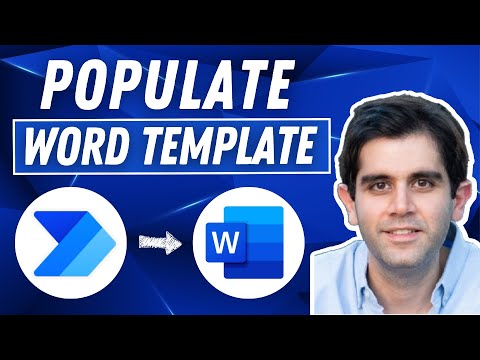 Populate a Word Template with Power Automate | How to Tutorial