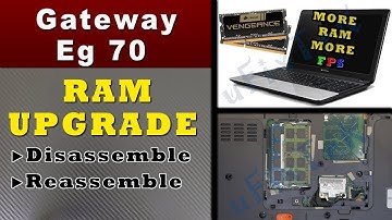 Gateway eg70 RAM Memory upgrade, Replacement Guide