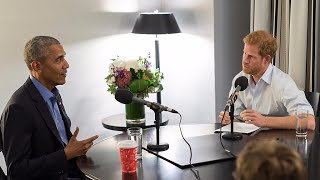 ハリー英王子がオバマ氏にインタビュー　冗談交え和やかに