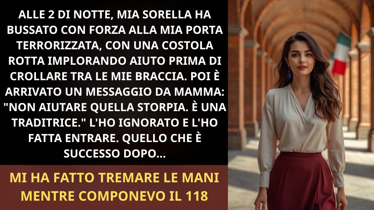 Erano le due di notte quando mia sorella è crollata sulla mia porta, il viso distrutto e mia nipote disabile stretta tra le braccia nella neve. "Elide, ti prego, sono io. Apri." Non la vedevo da...
