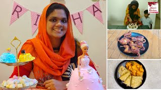 Birthday Vlog | Paneer masala | என் பொண்ணுக்கு நான் செய்த பார்பி கேக் | How I overcame depression