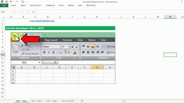 How to Enable Developer Tab in Excel 2007,2010 and 2013