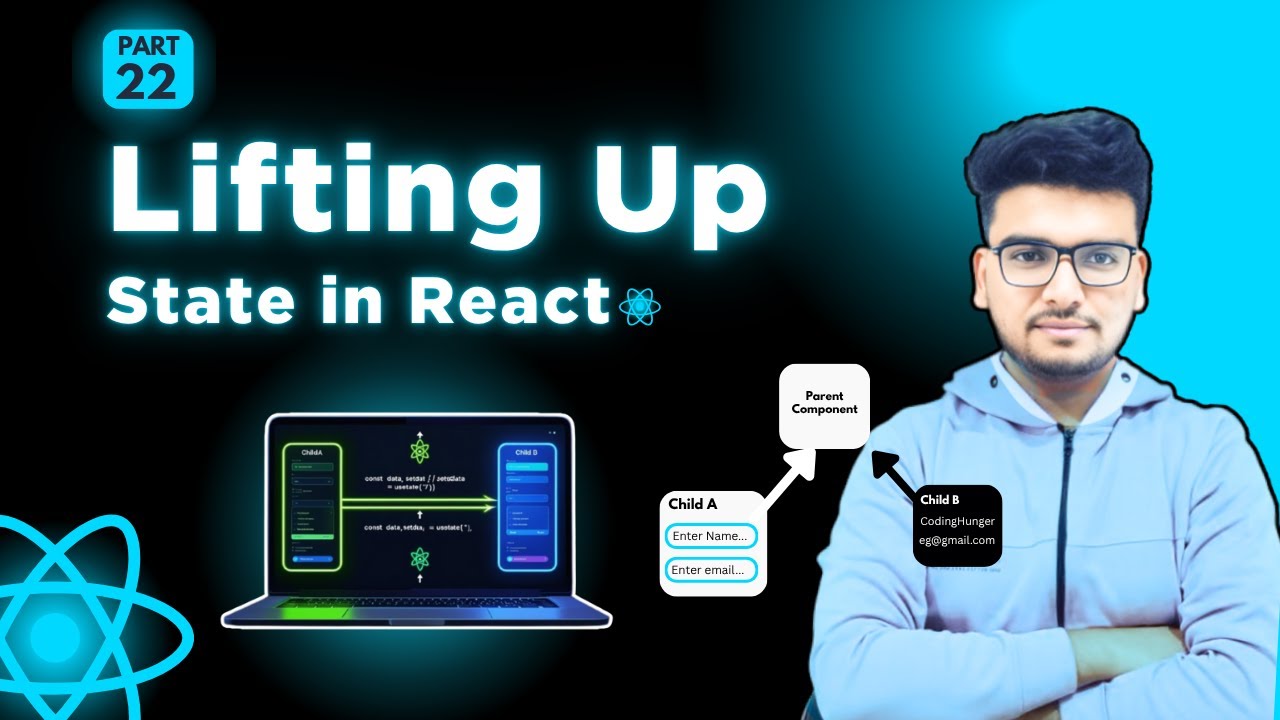 Lifting State Up in React | Easy React Concept Explained in Hindi ...