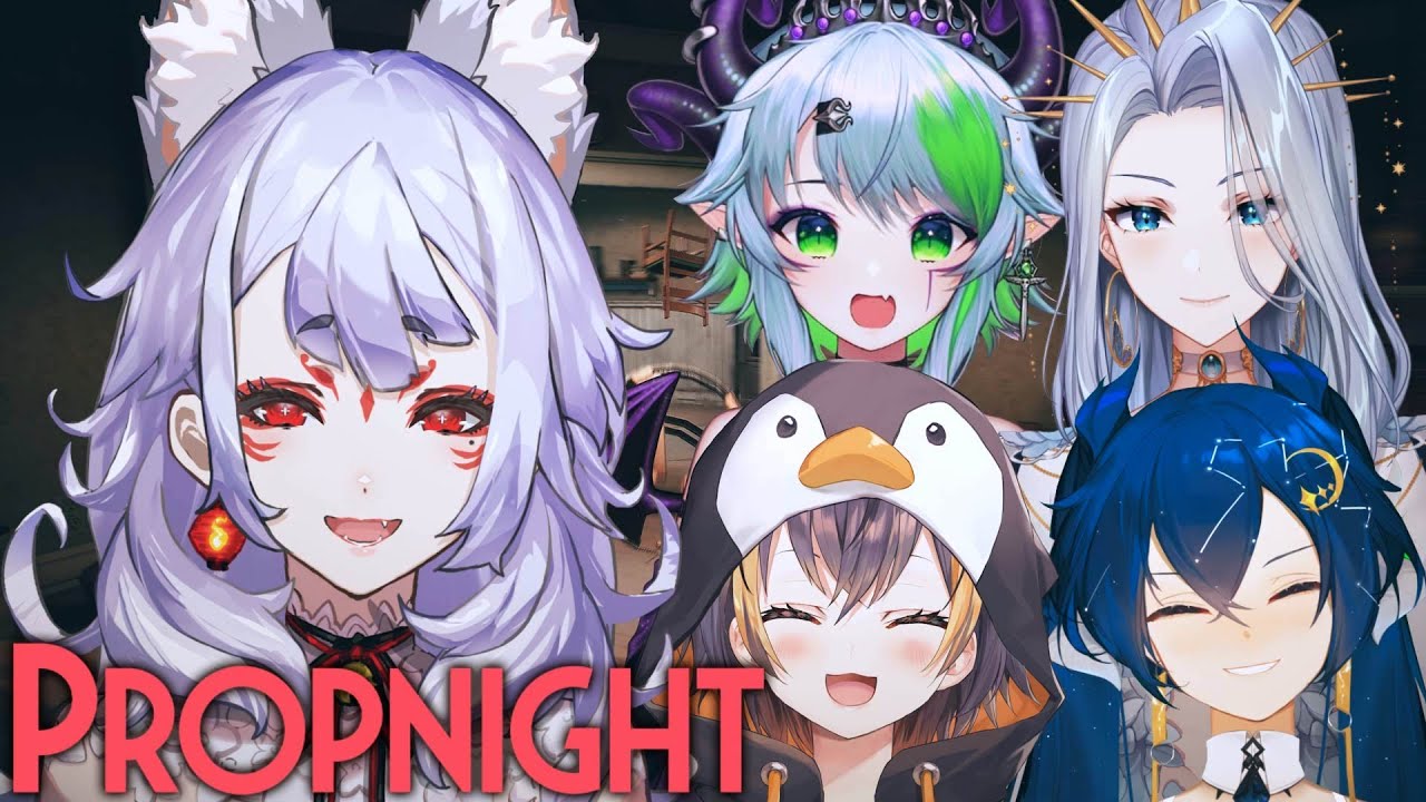 【 PROPNIGHT COLLAB 】4 MOMS and a Penguin!【NIJISANJI EN | Nina Kosaka】