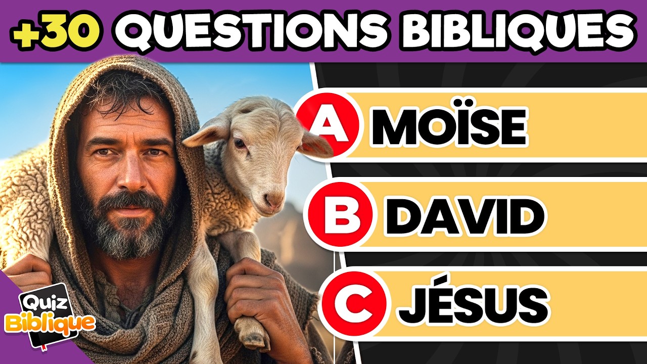 ⛔ 93 % échouent à ce quiz biblique (30 questions)