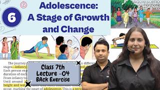 Class 7 Adolescence a stage of growth and changes L-4 | science curiosity Ch-6 | Back Exercise Que