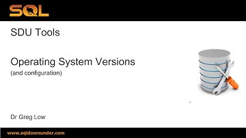 SDU Tools 88   Working with Operating System Versions and Configurations in T SQL