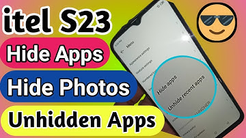 itel S23 Hide apps // How to hide apps in itel S23 phone