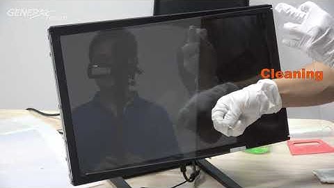 General Touch Antimicrobial Germ-Guard™ Plus Optical Bonding Protector Installation