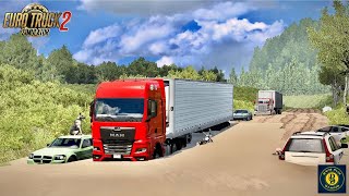 Man truck with long load | tata truck ets2 | indian map ets 2 euro truck simulator 2#ets2 #trending