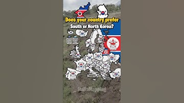 Does your country prefer South or North Korea? | ItaliaMapping #fypシ゚viral #mapping #geography #map