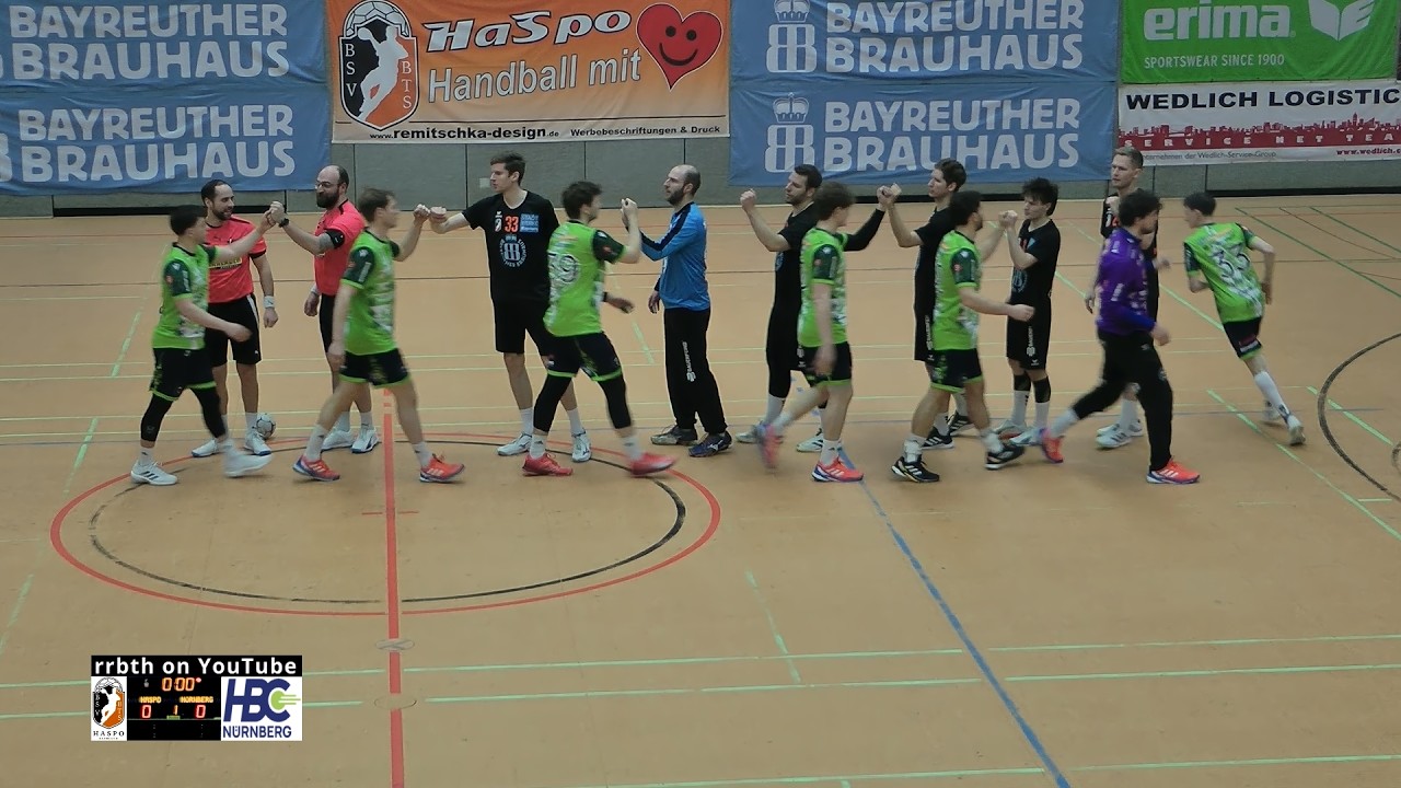 HaSpo Bayreuth – HBC Nürnberg, 1. bis 19. Spielminute  (2026-03-07, RL, H1)