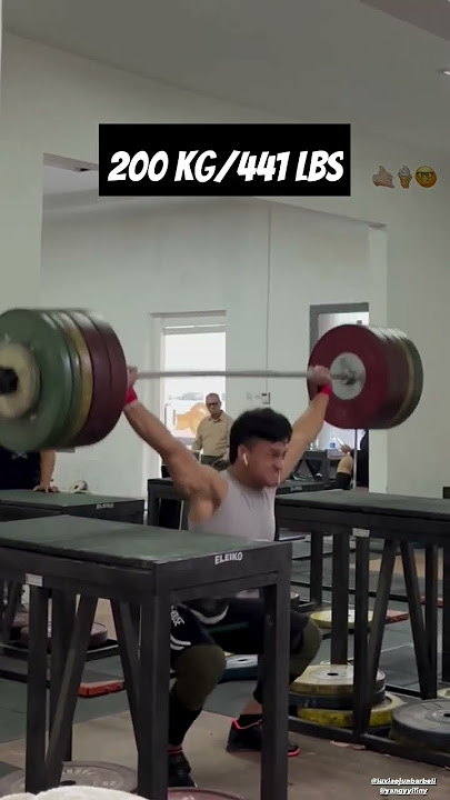 Riski Juniansyah 🇮🇩 lifting 200 kg!!! #weightlifting #halterofilia #fitness
