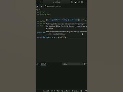 Javascript join method ()🔰🍐|| #shortsfeed #ytshorts #js #viral #like # ...