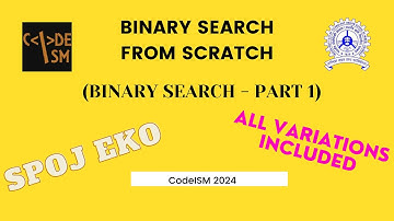 Binary Search [CodeISM 2024 (Class 13)]