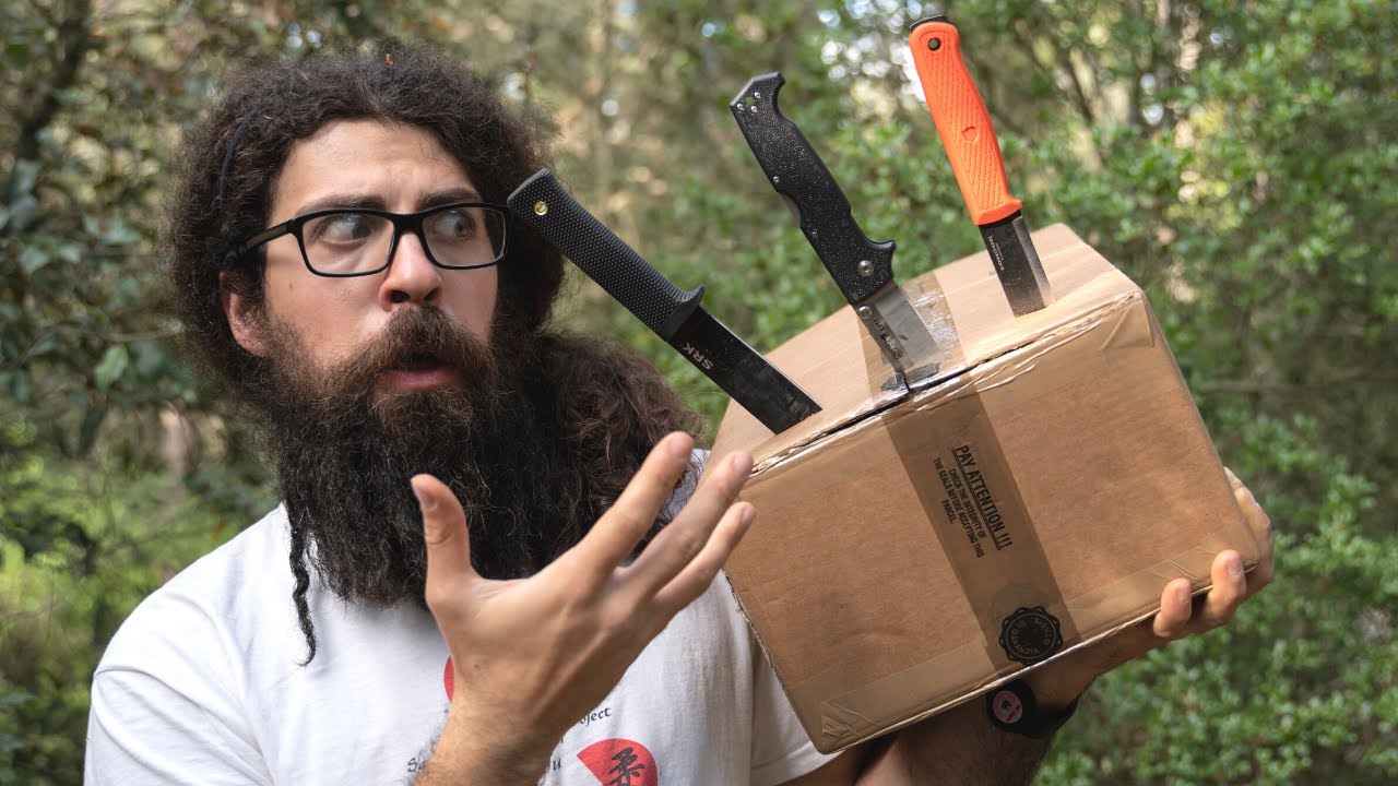 Mega Unboxing COLTELLI BushCraft e Survival a SORPRESA + Primi TEST
