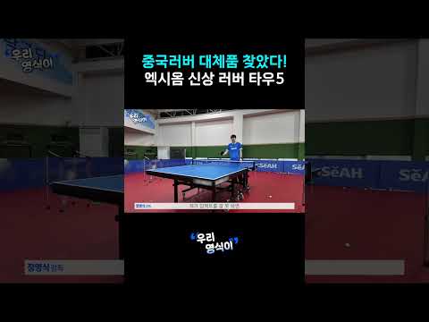 중국 점착러버 대체품 타우5🏓😊 #tabletennis #xiom thumbnail