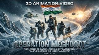 Operation Meghdoot :How India Secure Siachen Glacier and Saltoro Ridge passes !! 2D Animation Video