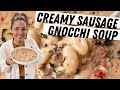 CREAMY Sausage Gnocchi Soup (Gluten &amp; Dairy Free Options)