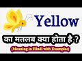 Yellow meaning in hindi  yellow     word meaning english to hindi