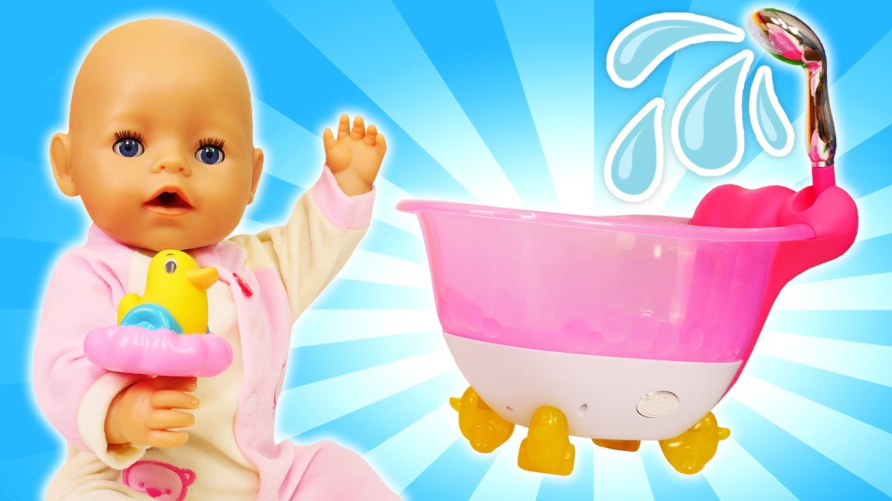 NEW toy bathtub for baby Annabell doll & Peppa Pig toys. Pretend play