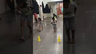Balance the cone on back race | Fun games | Indoor games #shorts #games #fungames