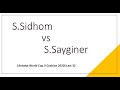 Antalya  World Cup 2022  Last 32 - S.Sidom vs S.Sayginer