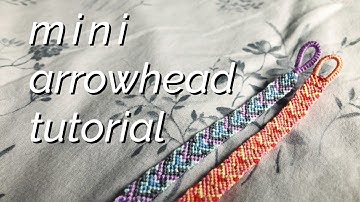 mini arrowhead bracelet tutorial! (advanced/intermediate) (SEGMENT KNOTTING)